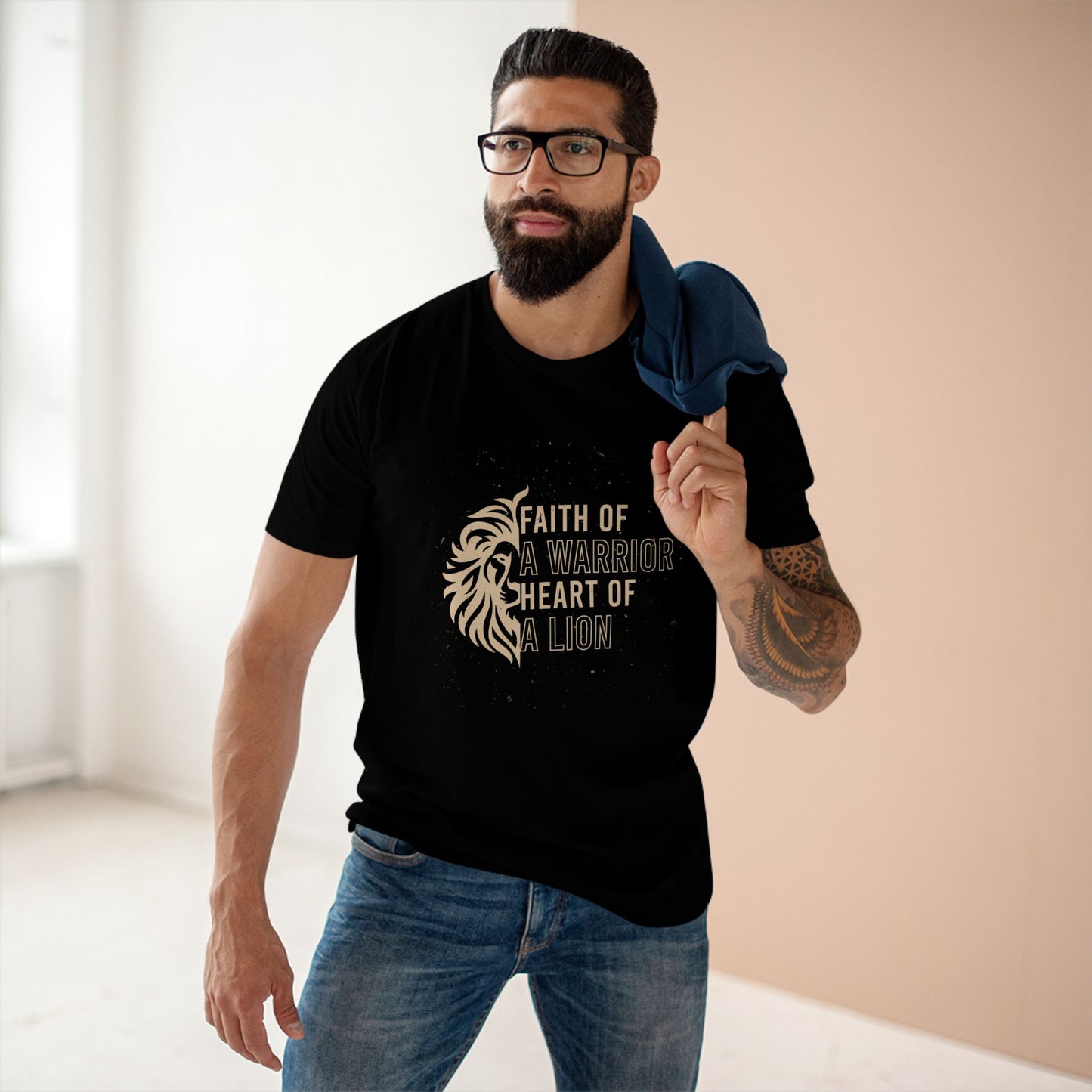 Faith of a Warrior Heart of a Lion T-shirt