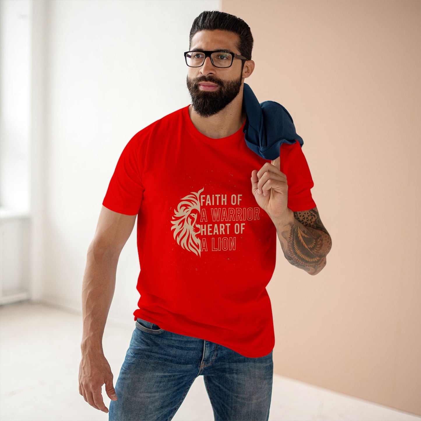 Faith of a Warrior Heart of a Lion T-shirt