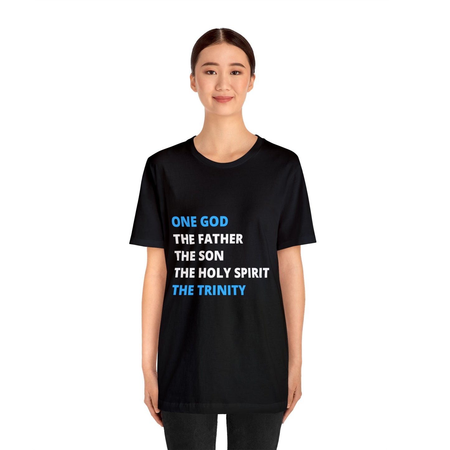 One God, The Father, The Son and The Holy Spirit - Unisex Jersey Short Sleeve Tee