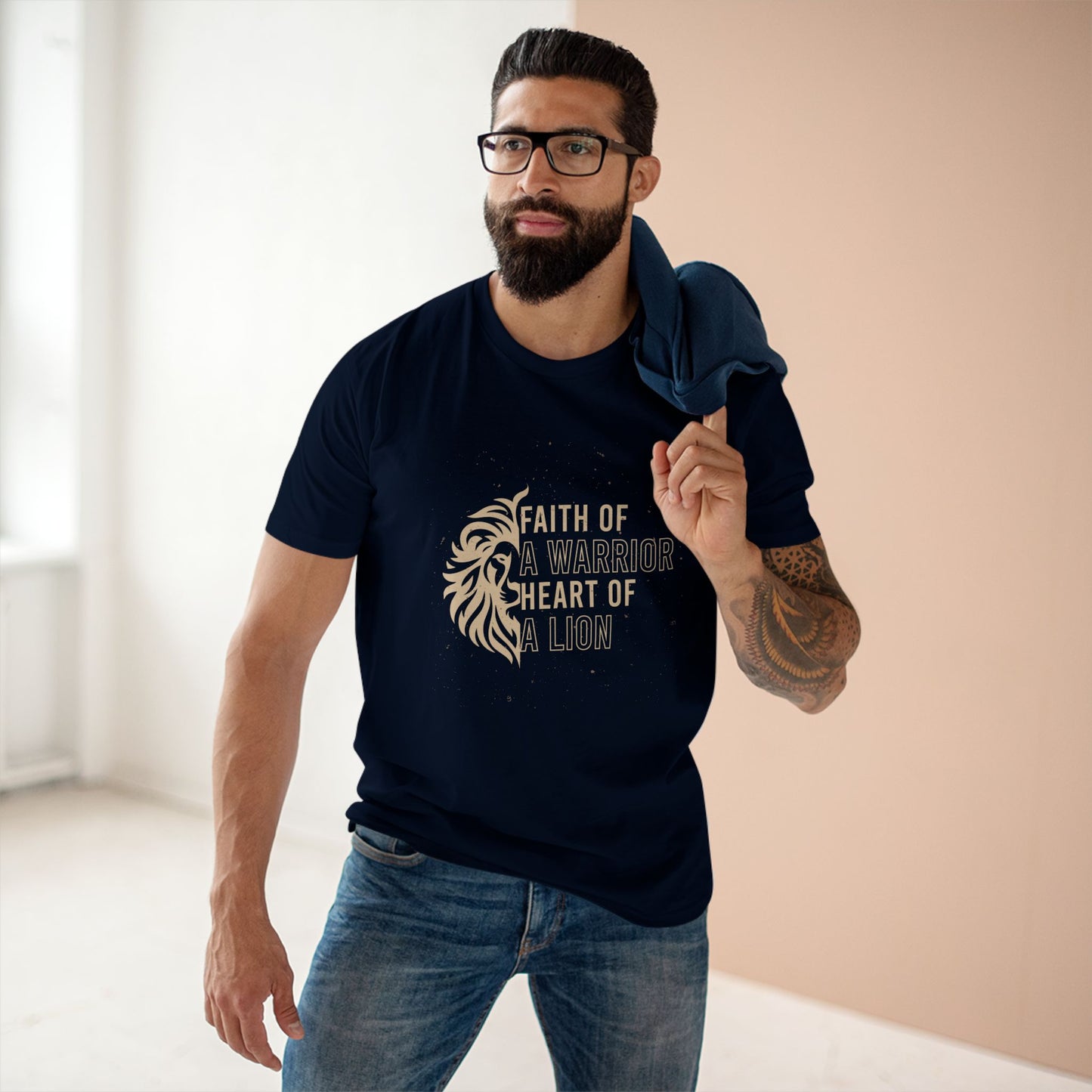 Faith of a Warrior Heart of a Lion T-shirt