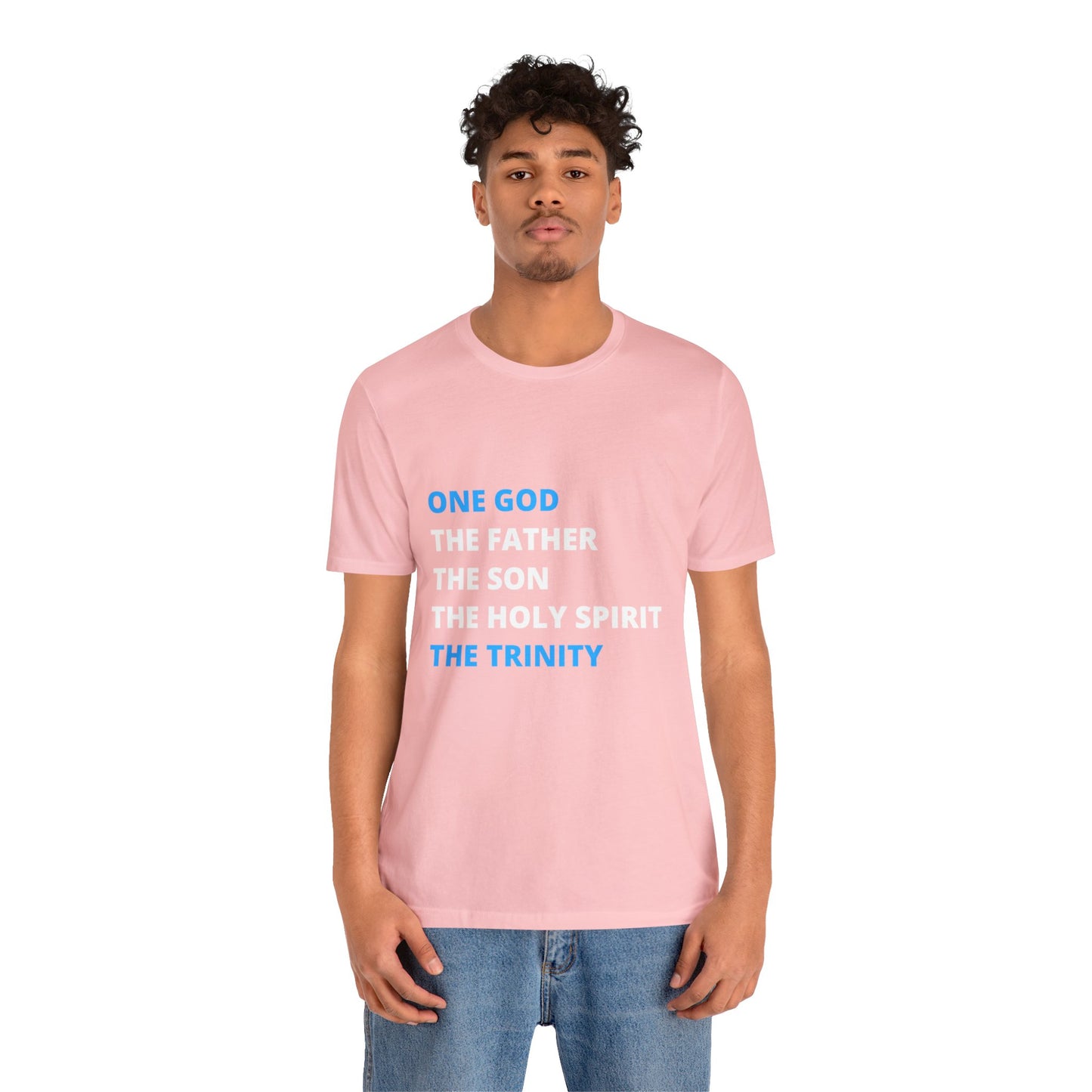 One God, The Father, The Son and The Holy Spirit - Unisex Jersey Short Sleeve Tee