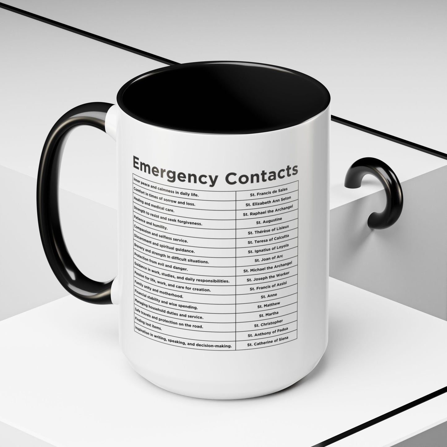 "Emergency Contacts" Coffee Mug