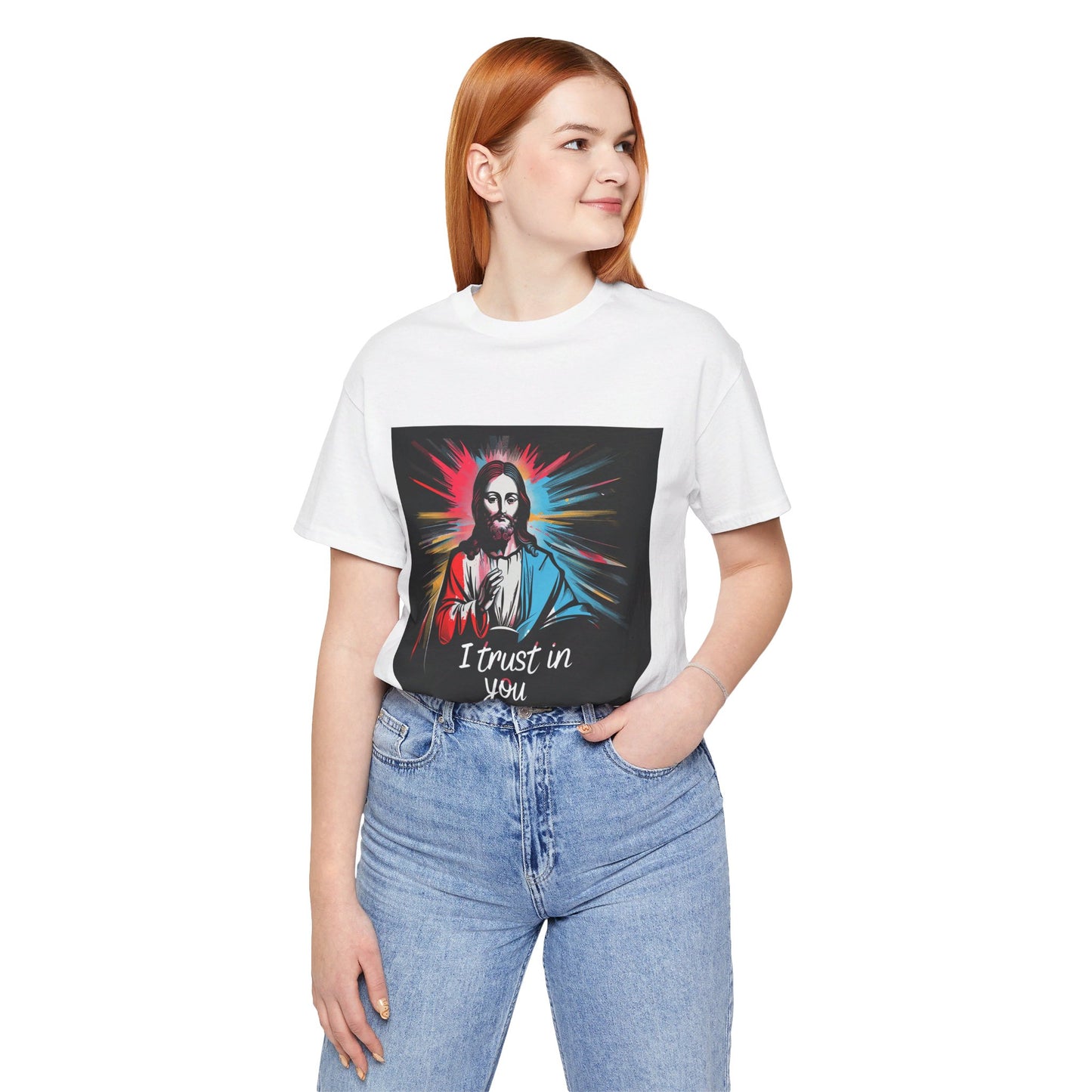 Jesus I trust in you - Unisex Jersey Short Sleeve Tee