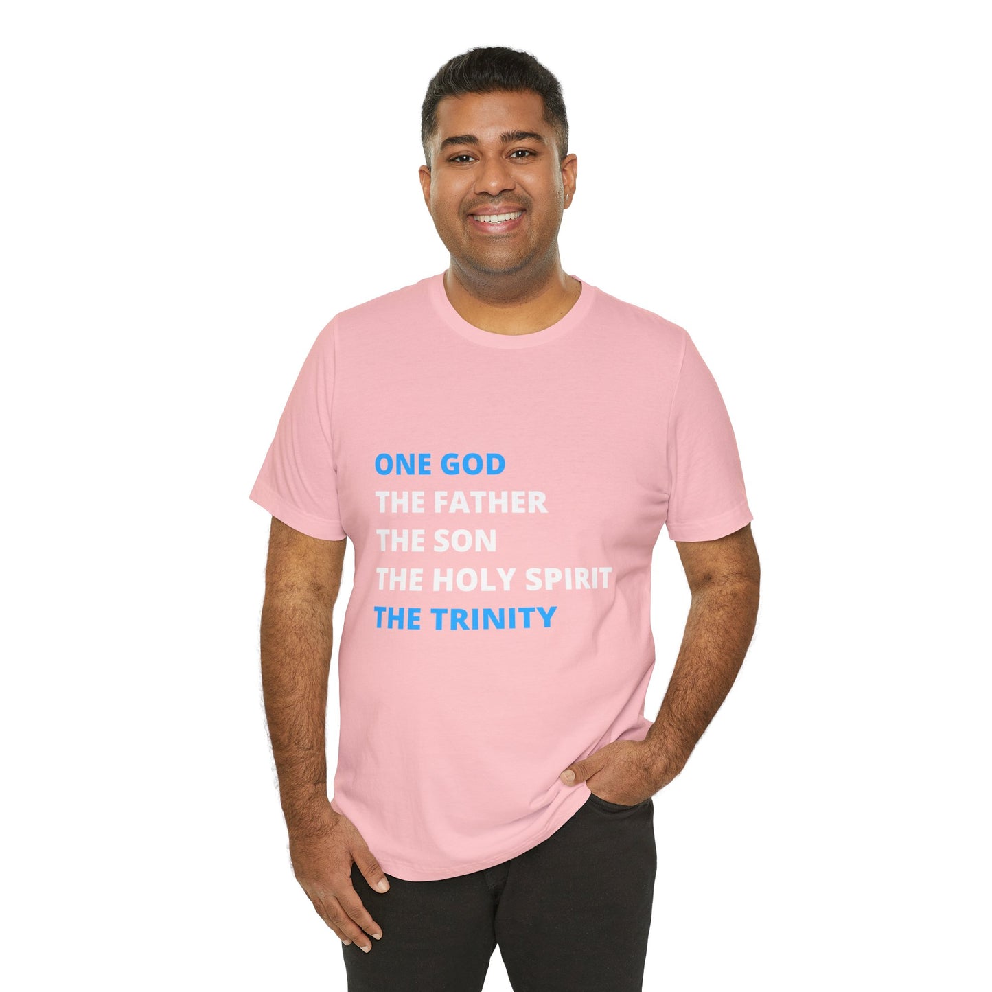 One God, The Father, The Son and The Holy Spirit - Unisex Jersey Short Sleeve Tee