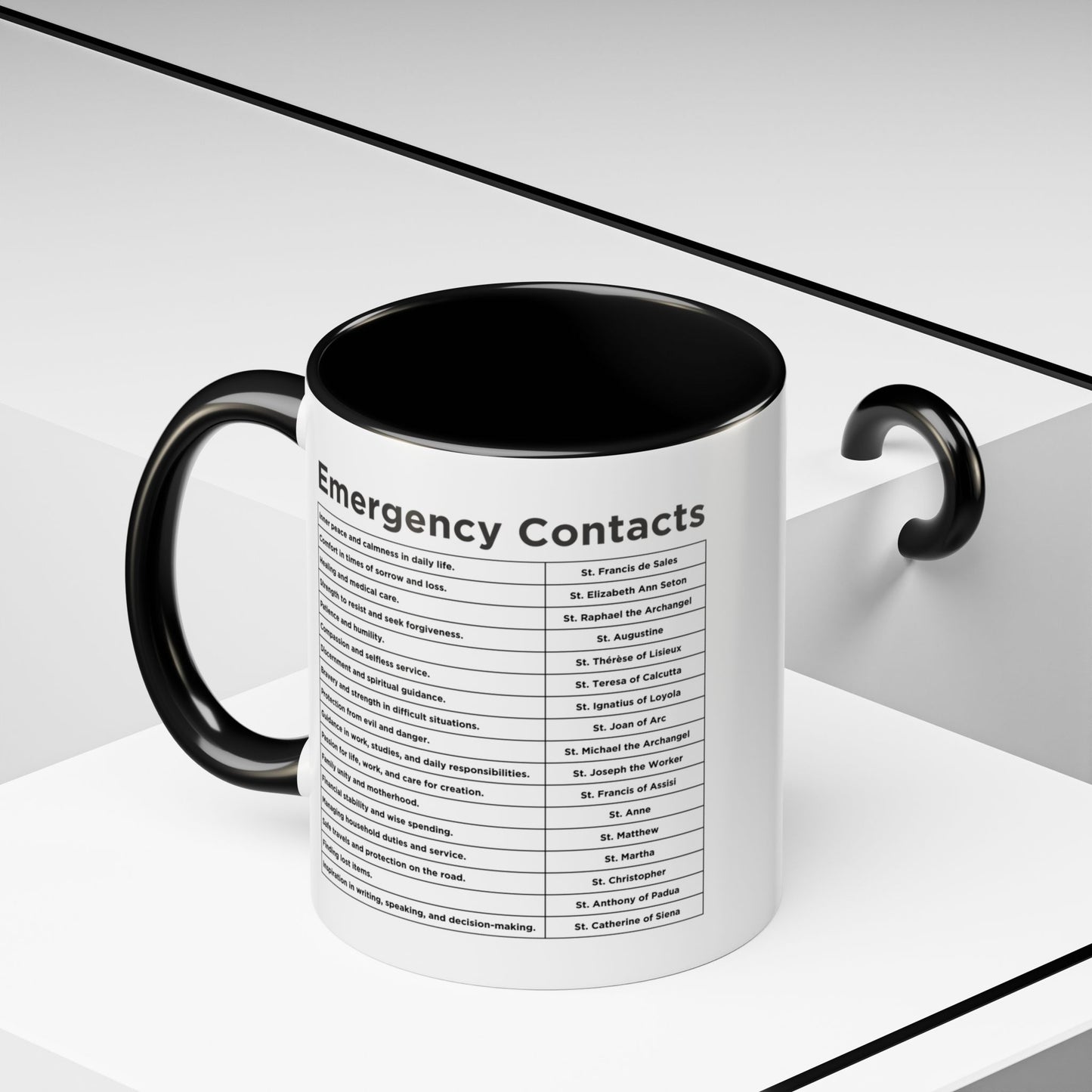 "Emergency Contacts" Coffee Mug