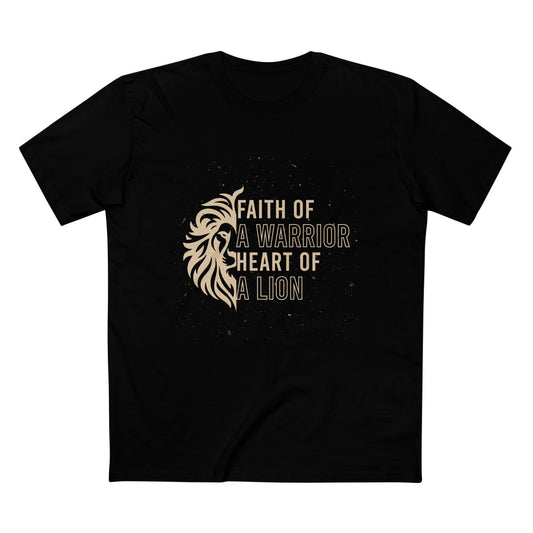 Faith of a Warrior Heart of a Lion T-shirt
