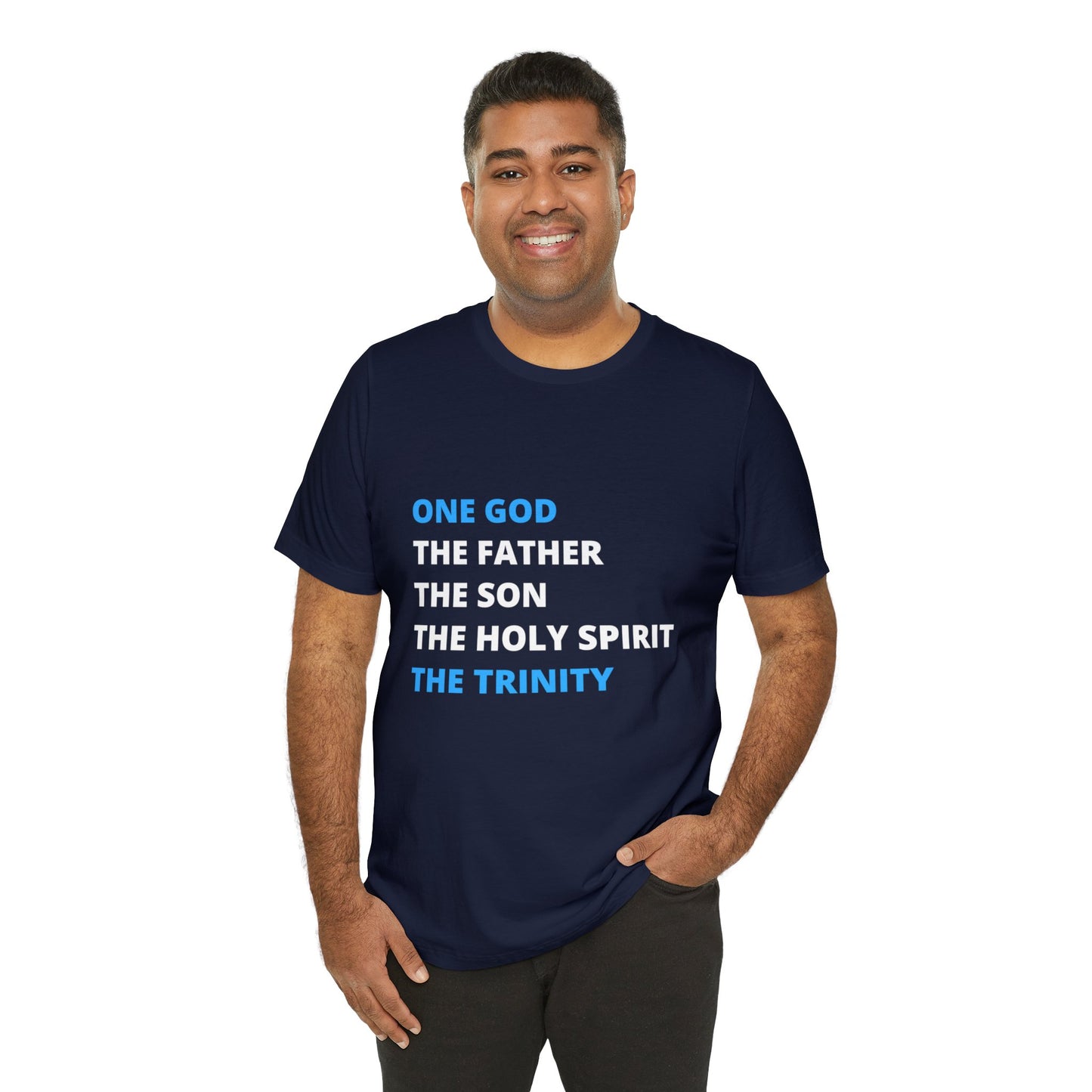 One God, The Father, The Son and The Holy Spirit - Unisex Jersey Short Sleeve Tee