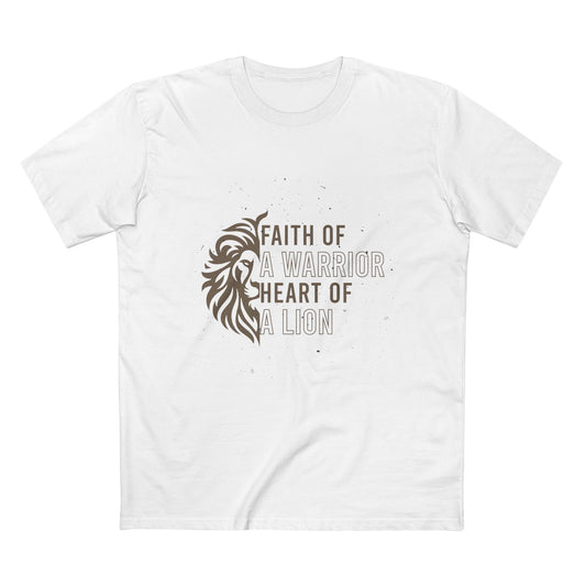 Faith of a Warrior Heart of a Lion T-shirt