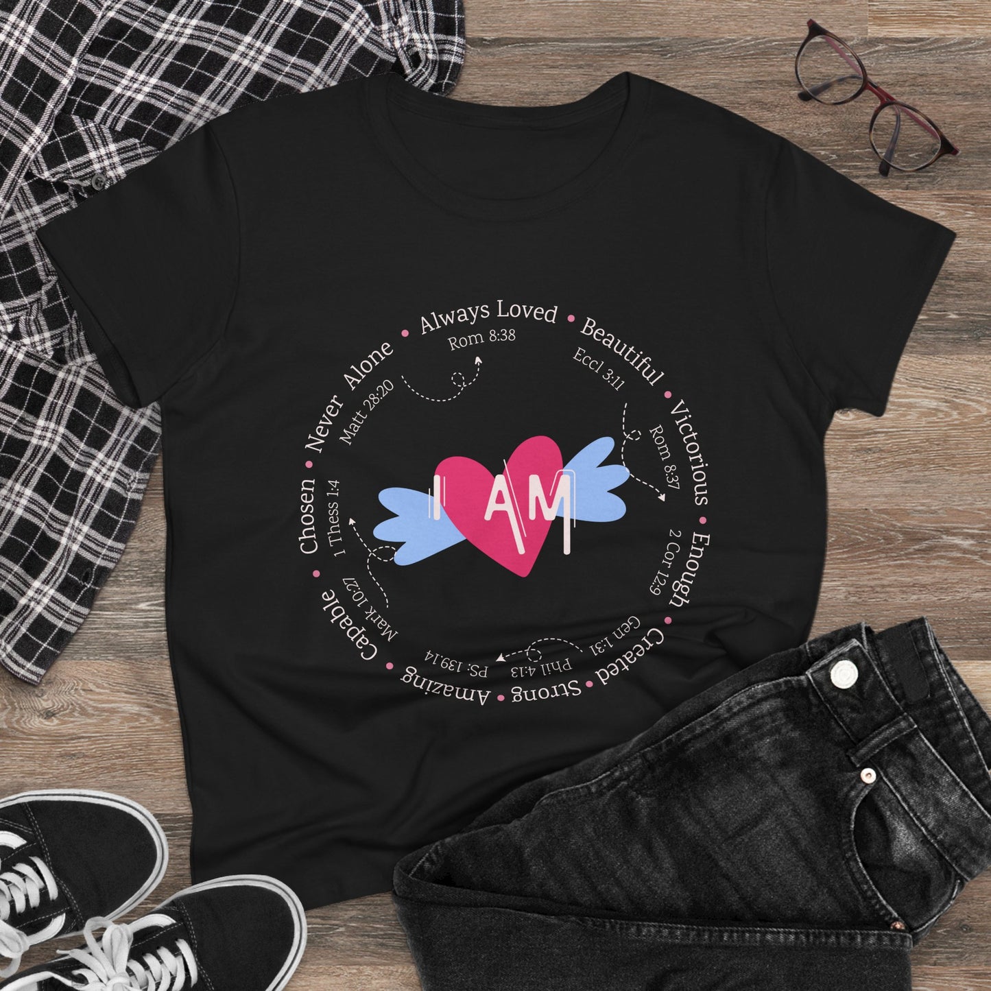 Heartfelt Affirmation "I am" T-shirt