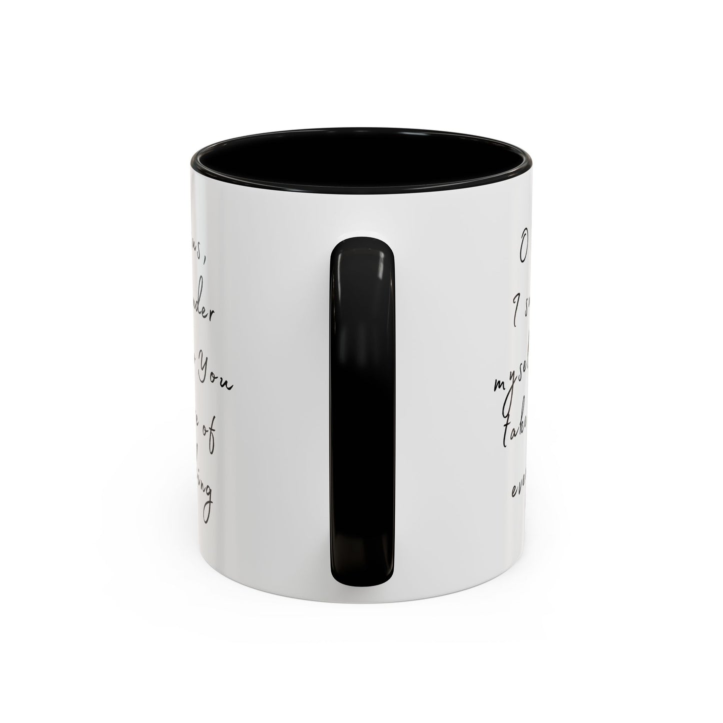 "O Jesus, I Surrender Myself to You Take Care of Everything" Coffee Mug Minimalistic