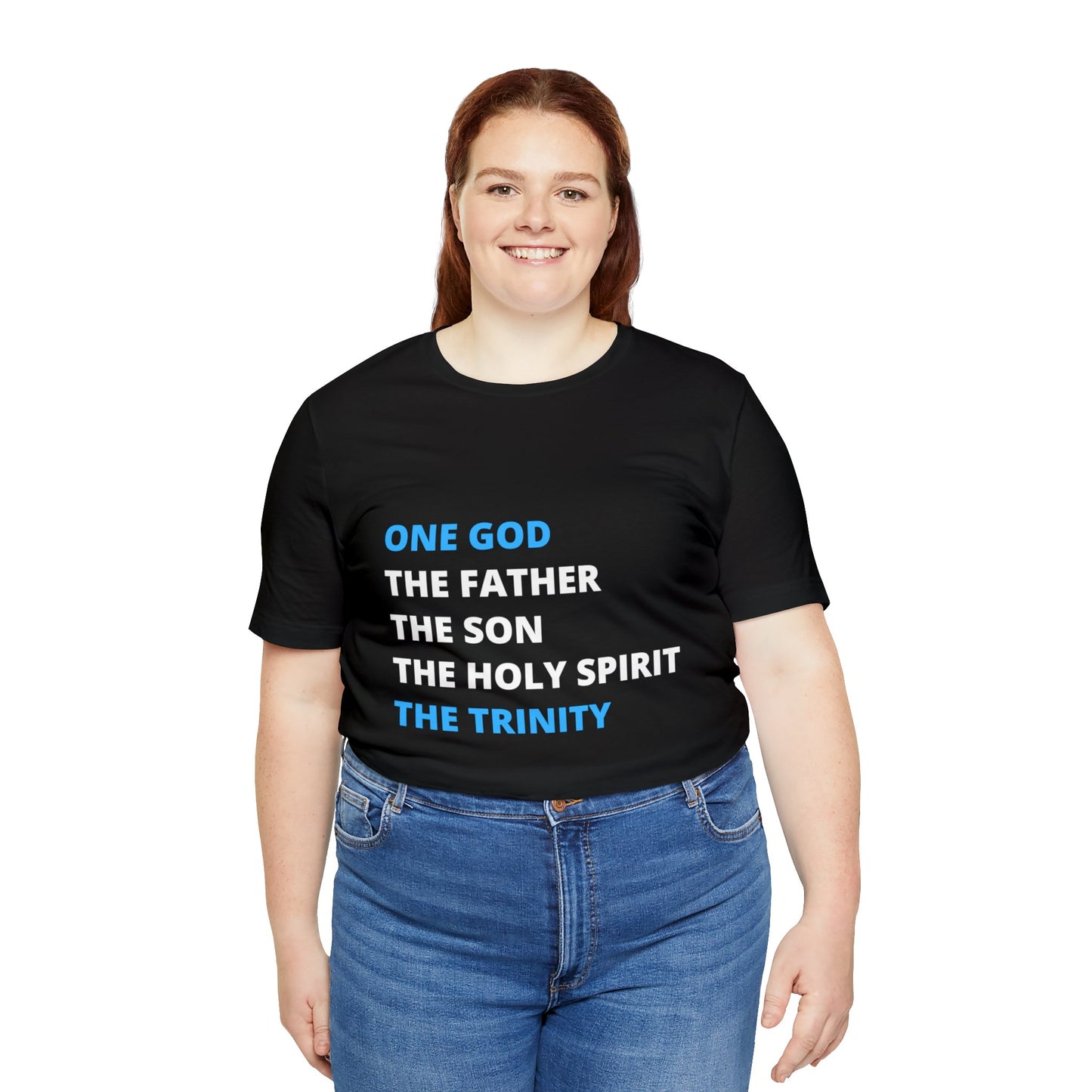 One God, The Father, The Son and The Holy Spirit - Unisex Jersey Short Sleeve Tee