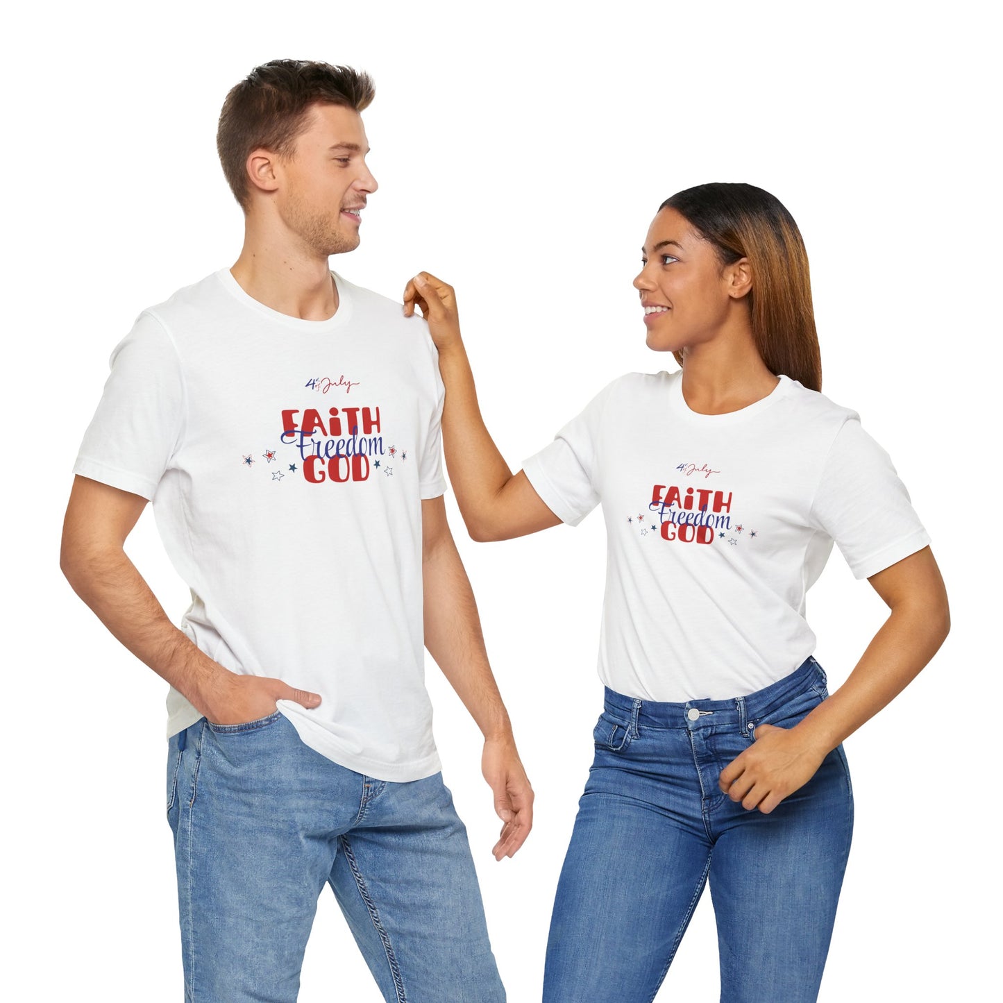 Faith, Freedom, God Unisex T-Shirt