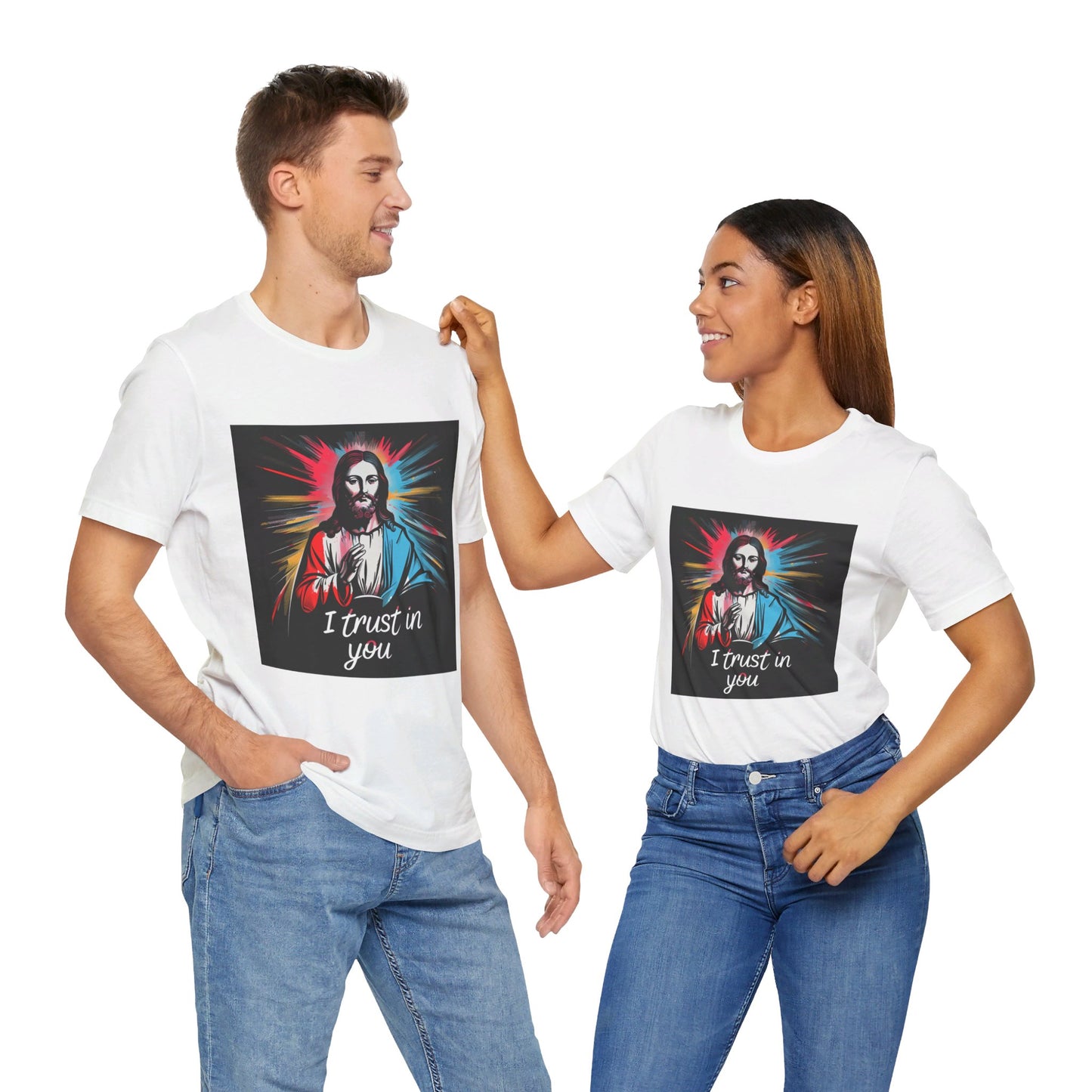 Jesus I trust in you - Unisex Jersey Short Sleeve Tee