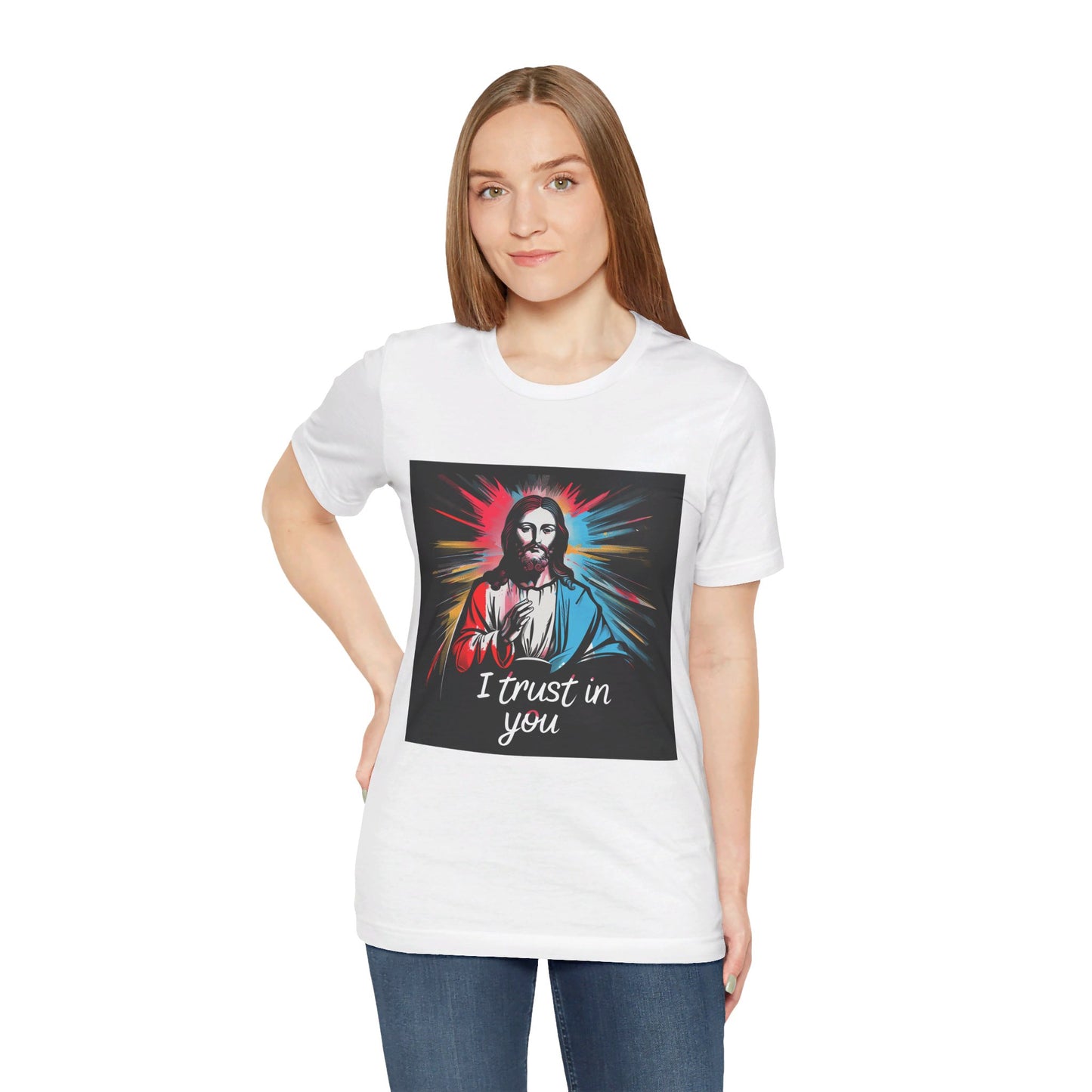 Jesus I trust in you - Unisex Jersey Short Sleeve Tee