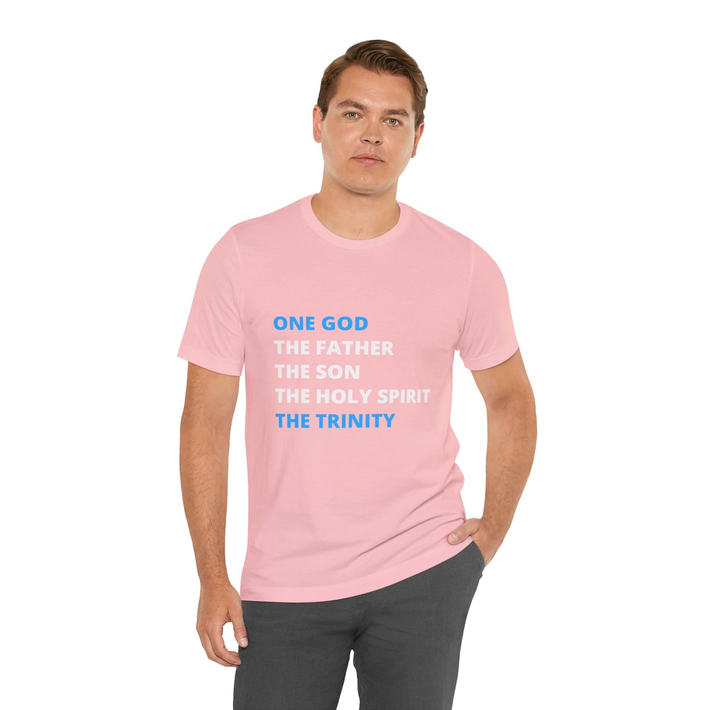 One God, The Father, The Son and The Holy Spirit - Unisex Jersey Short Sleeve Tee