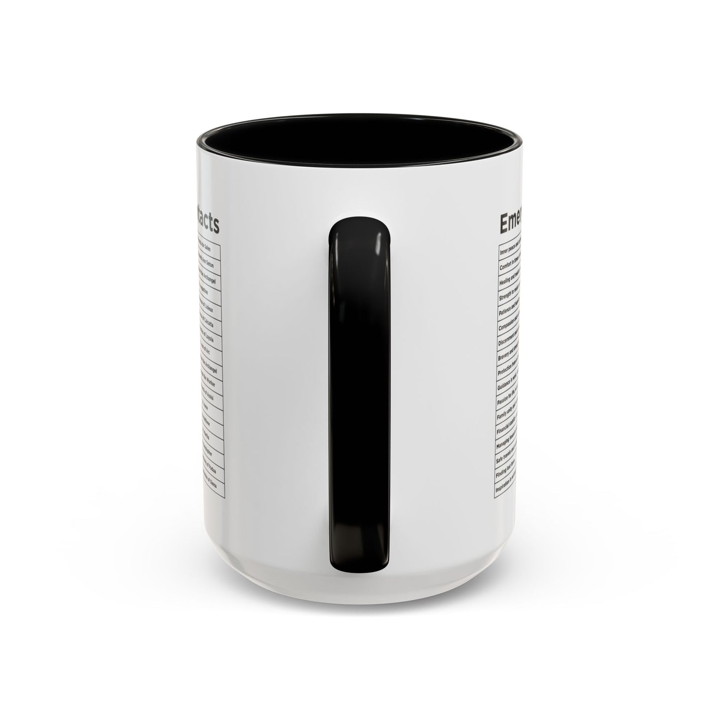 "Emergency Contacts" Coffee Mug