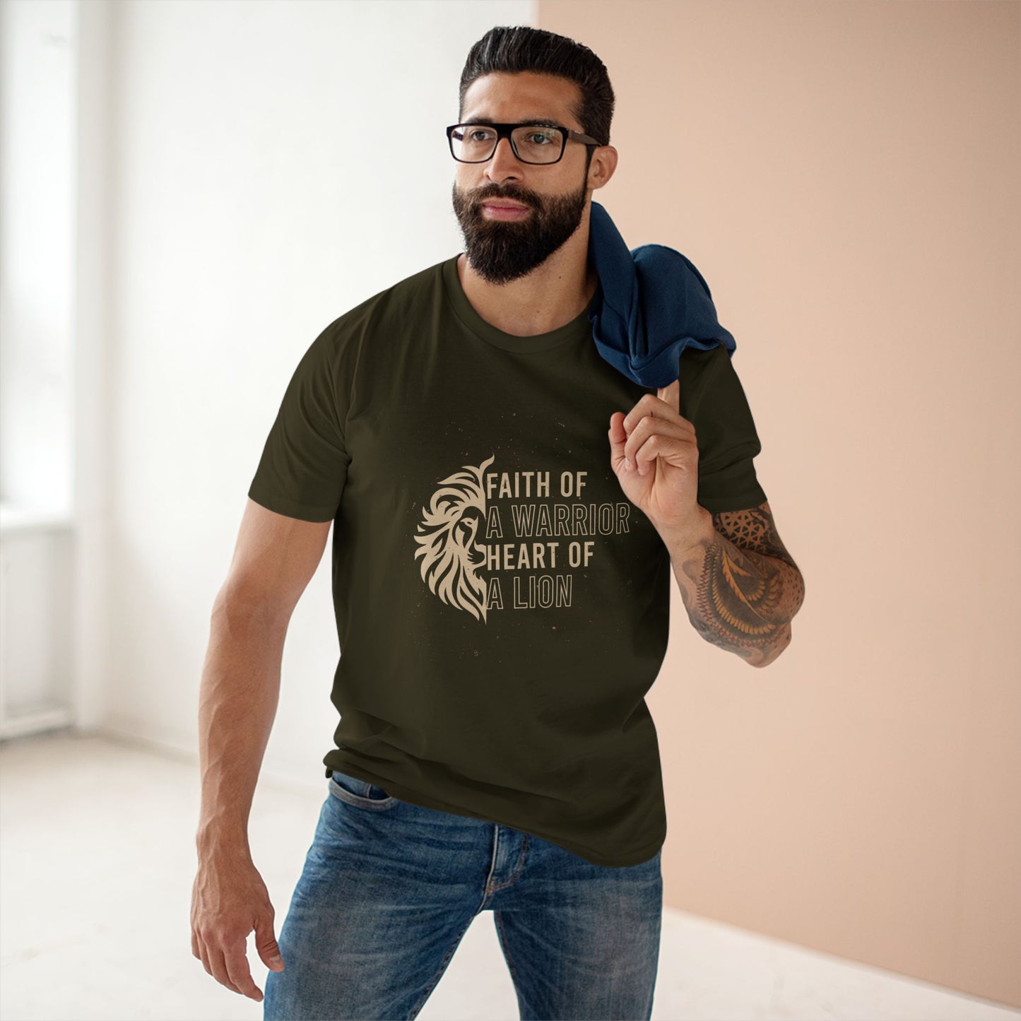 Faith of a Warrior Heart of a Lion T-shirt