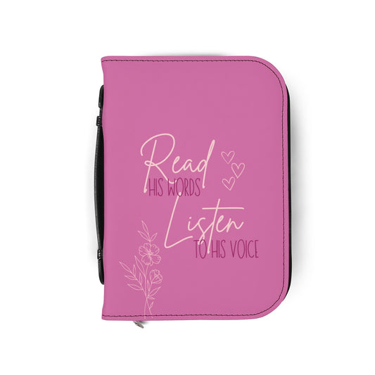 Read His Words Listen to His Voice - Bible Cover