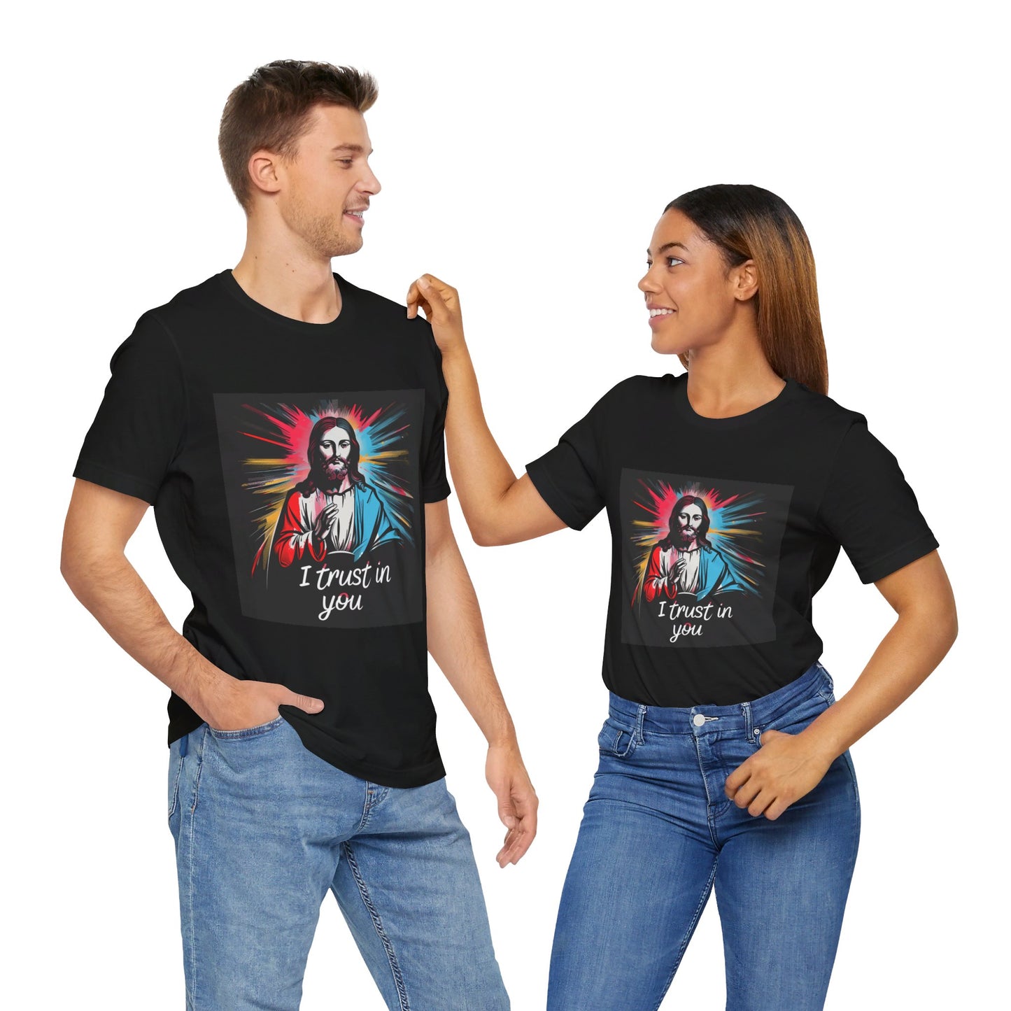 Jesus I trust in you - Unisex Jersey Short Sleeve Tee