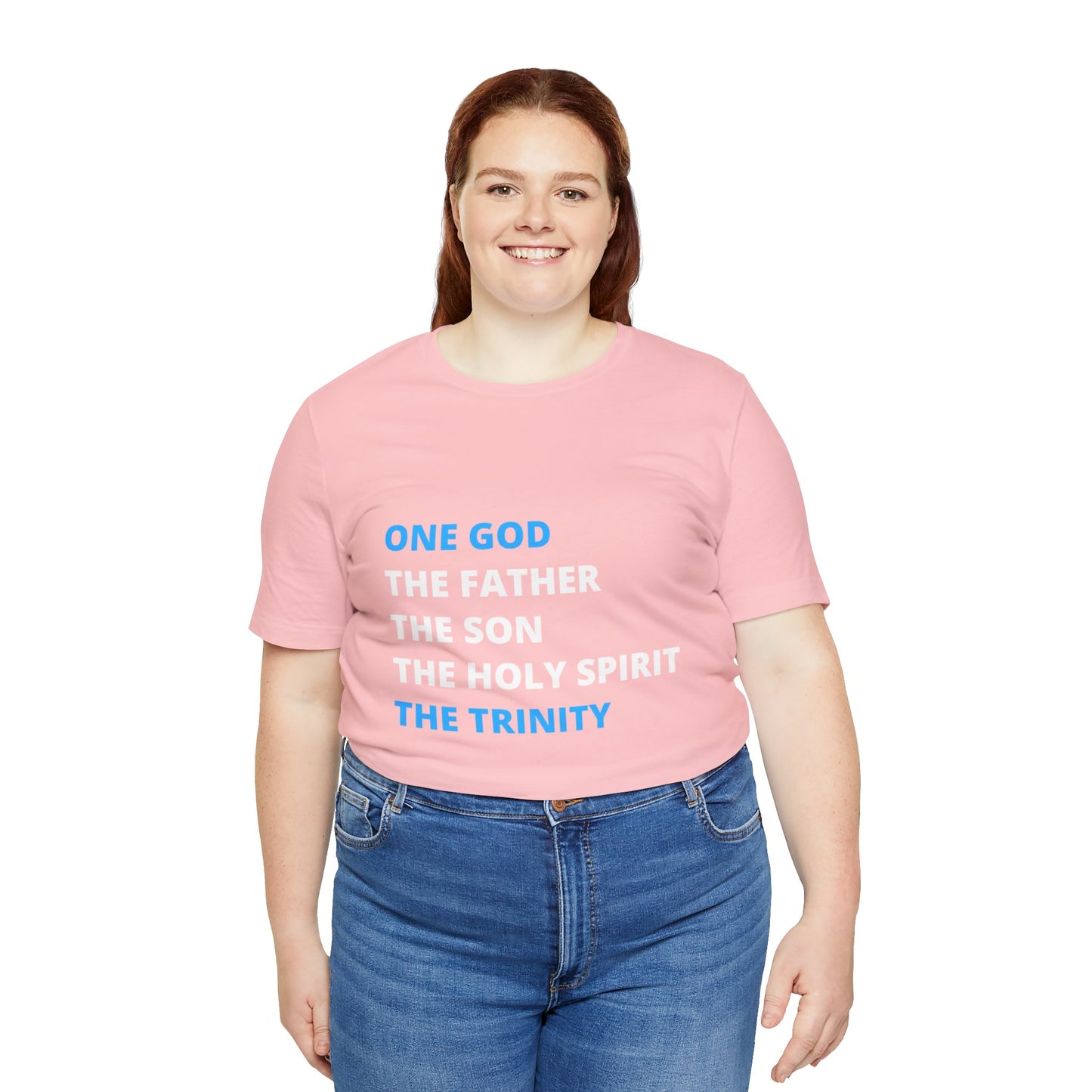 One God, The Father, The Son and The Holy Spirit - Unisex Jersey Short Sleeve Tee