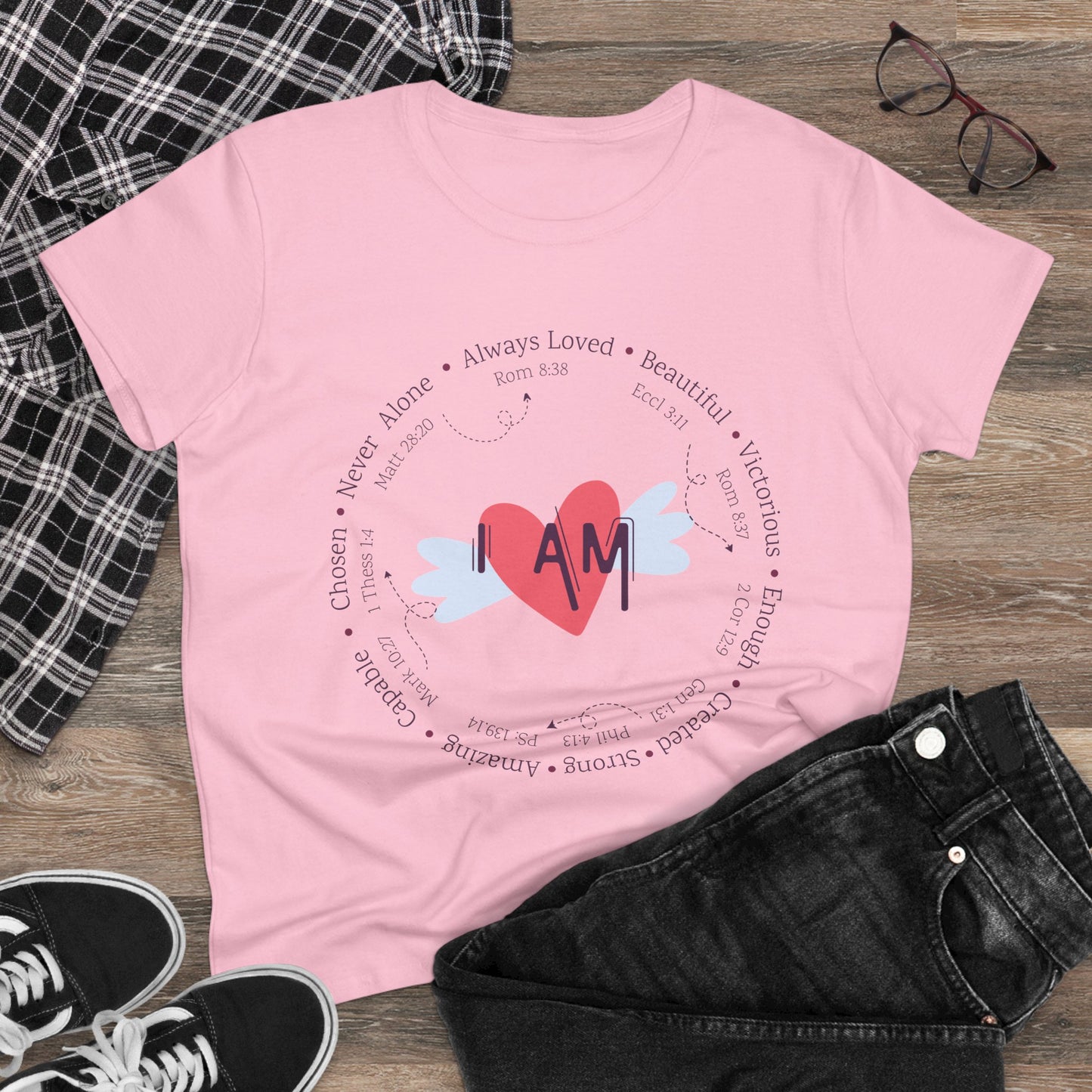 Heartfelt Affirmation "I am" T-shirt