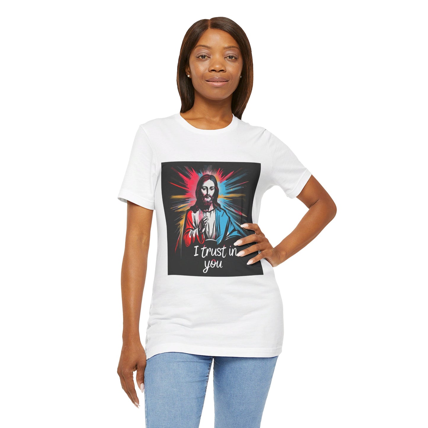 Jesus I trust in you - Unisex Jersey Short Sleeve Tee