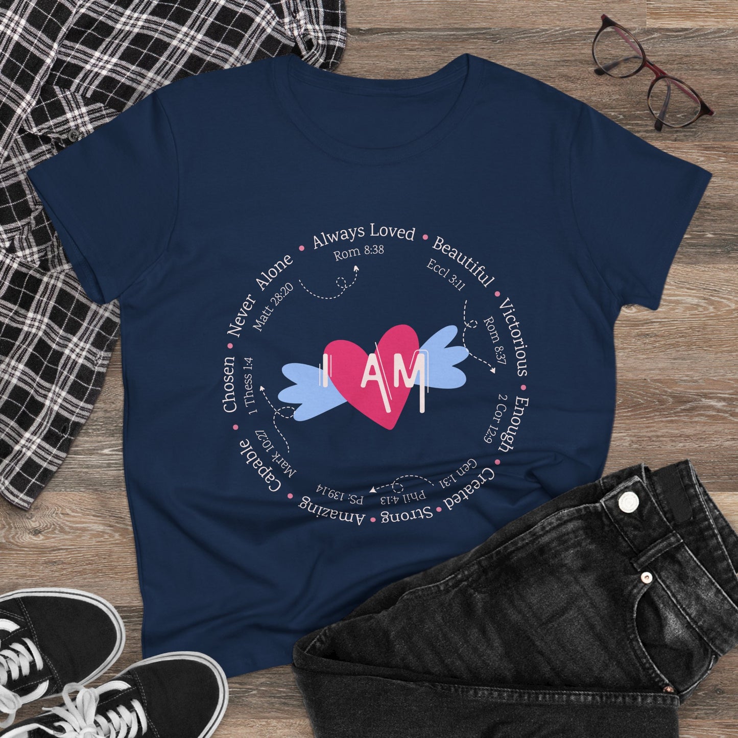 Heartfelt Affirmation "I am" T-shirt