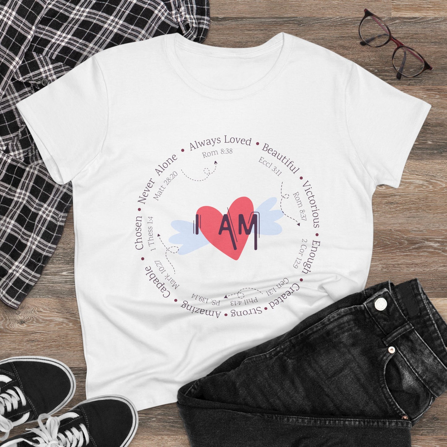 Heartfelt Affirmation "I am" T-shirt