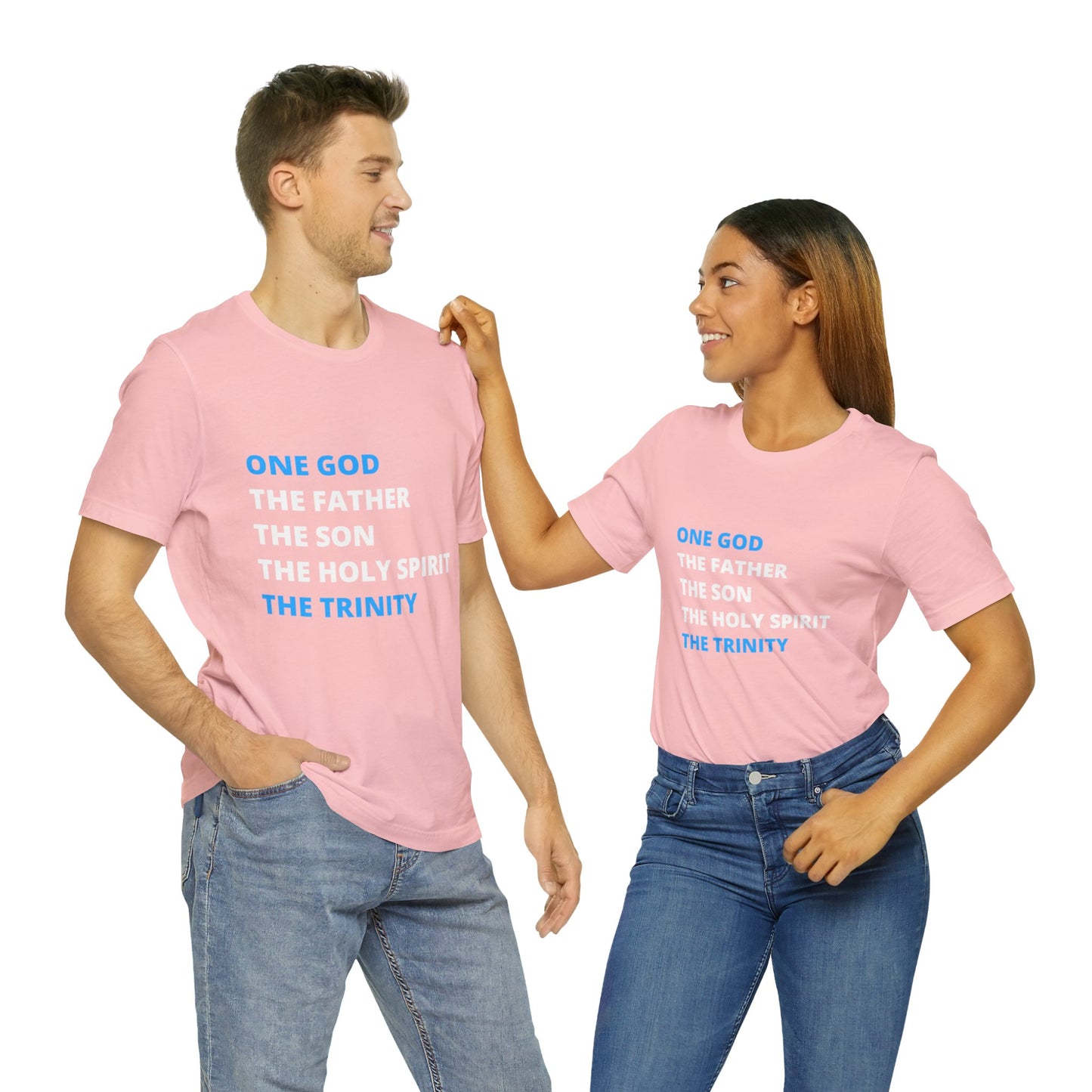 One God, The Father, The Son and The Holy Spirit - Unisex Jersey Short Sleeve Tee