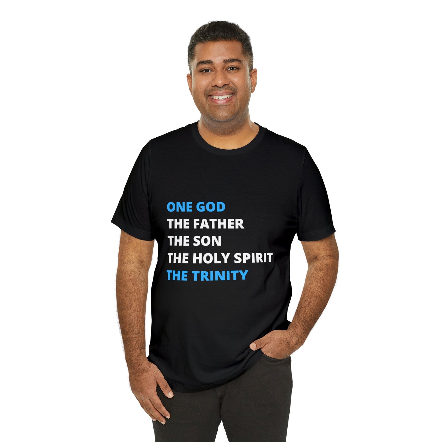One God, The Father, The Son and The Holy Spirit - Unisex Jersey Short Sleeve Tee