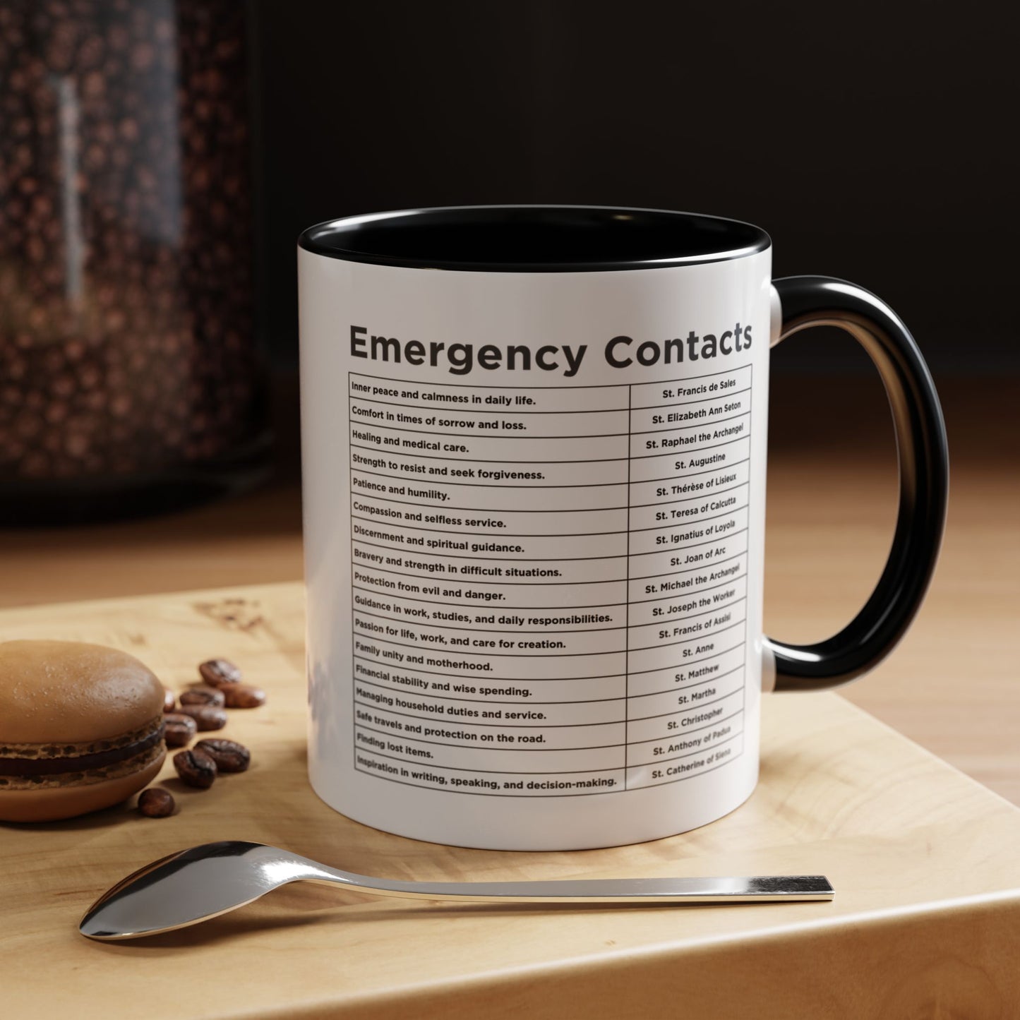 "Emergency Contacts" Coffee Mug