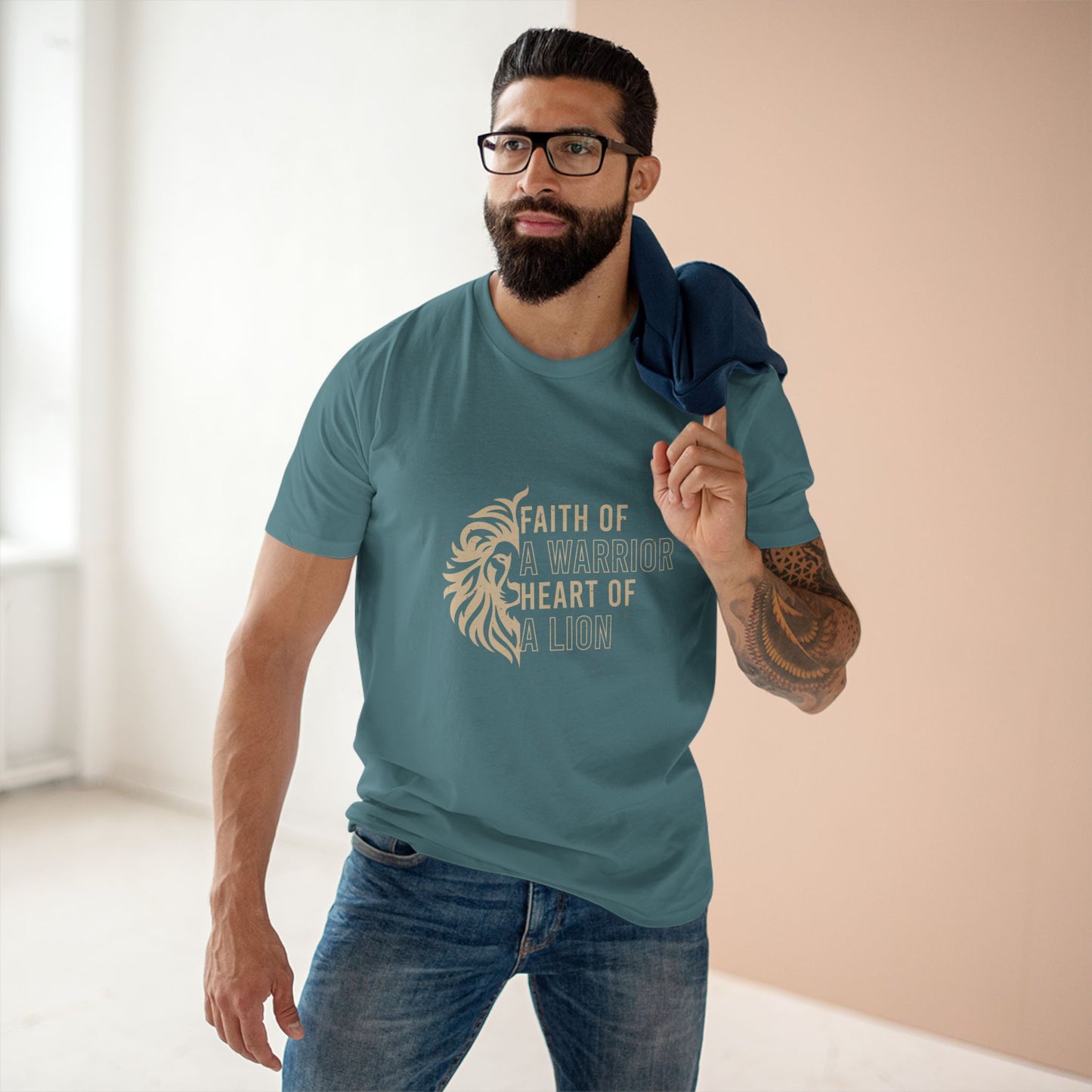 Faith of a Warrior Heart of a Lion T-shirt