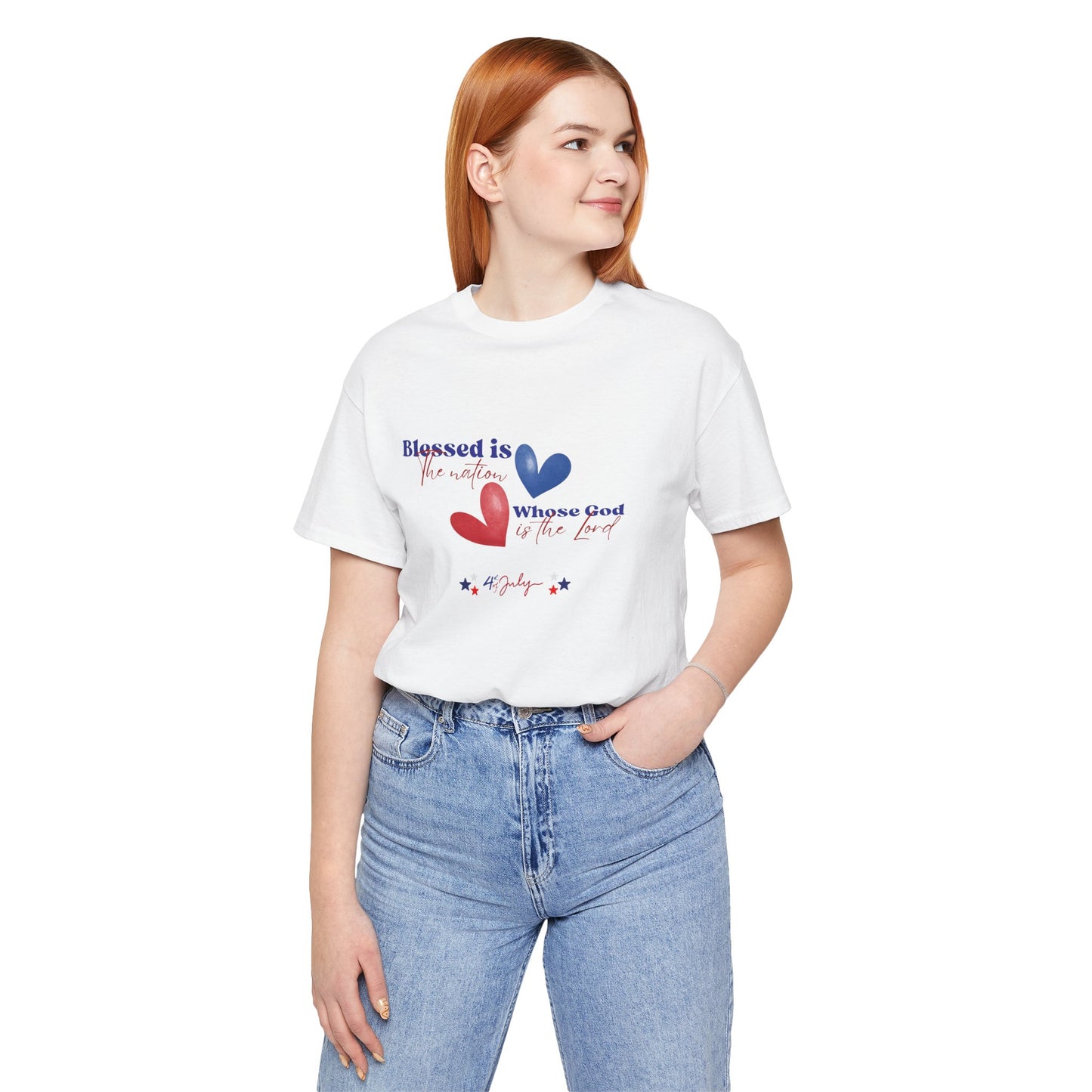 Blessed is the Nation Whose God is the Lord Unisex T-Shirt