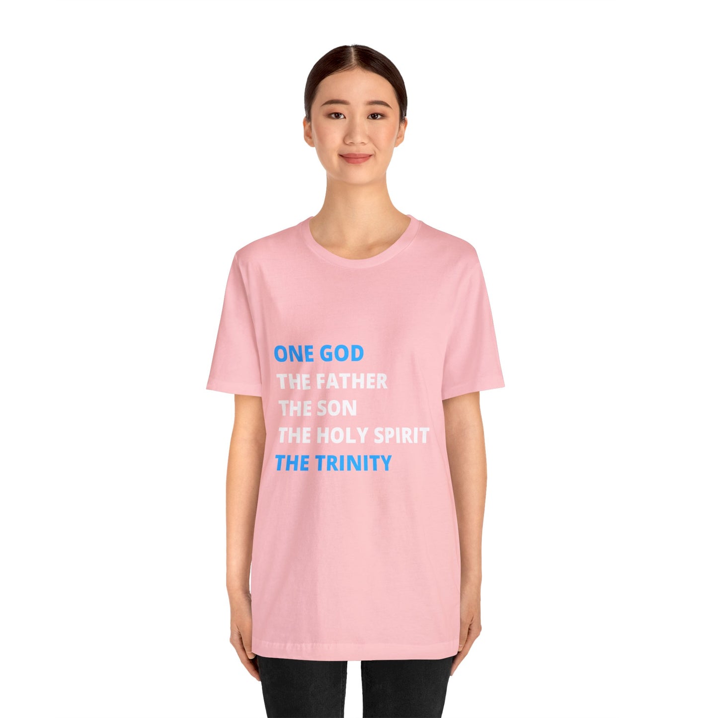 One God, The Father, The Son and The Holy Spirit - Unisex Jersey Short Sleeve Tee