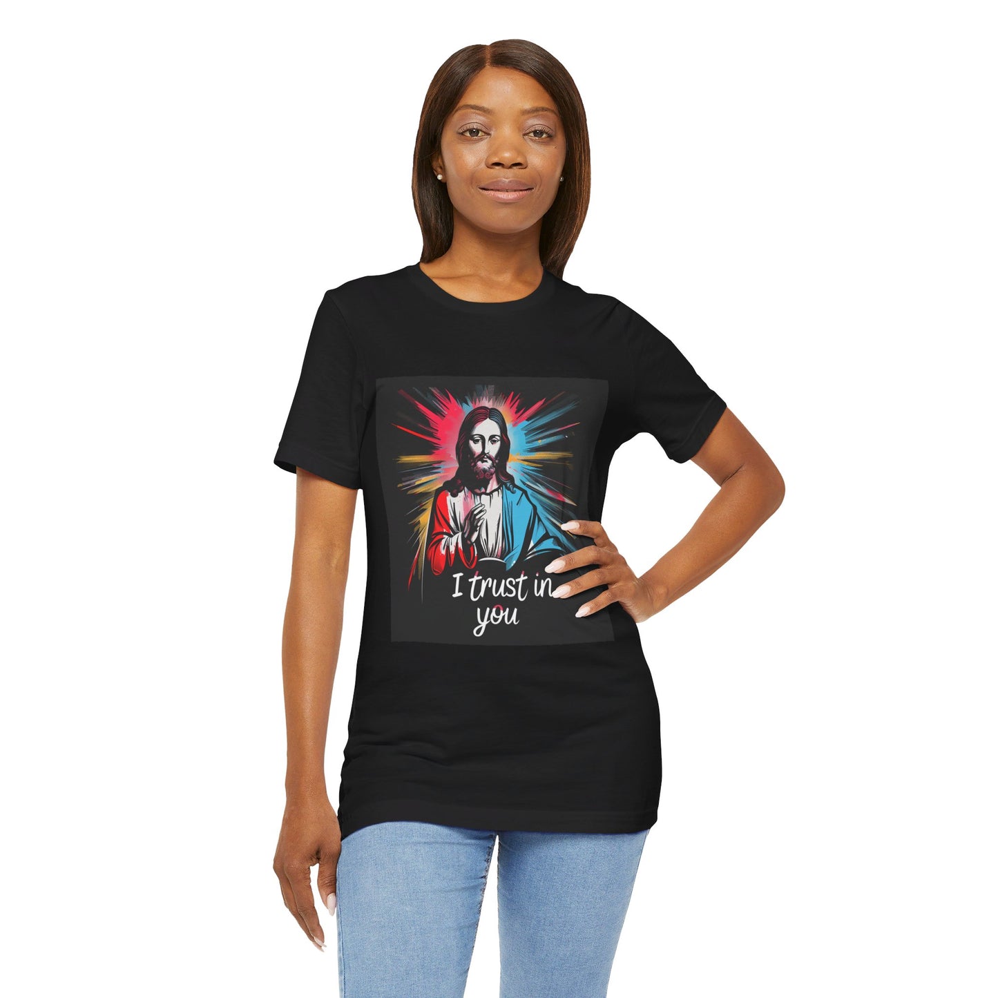 Jesus I trust in you - Unisex Jersey Short Sleeve Tee