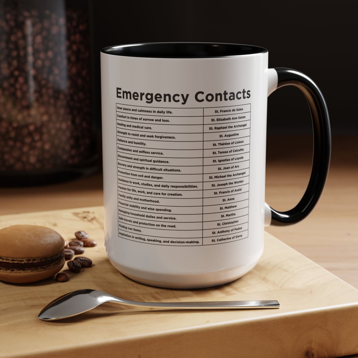 "Emergency Contacts" Coffee Mug