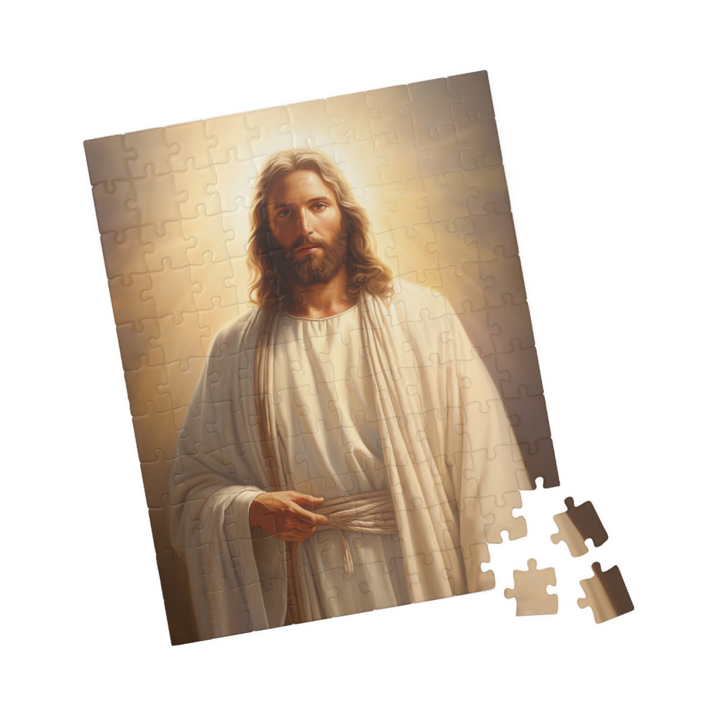Radiant Jesus Puzzle - Inspiring Faith at Every Piece (110-piece)