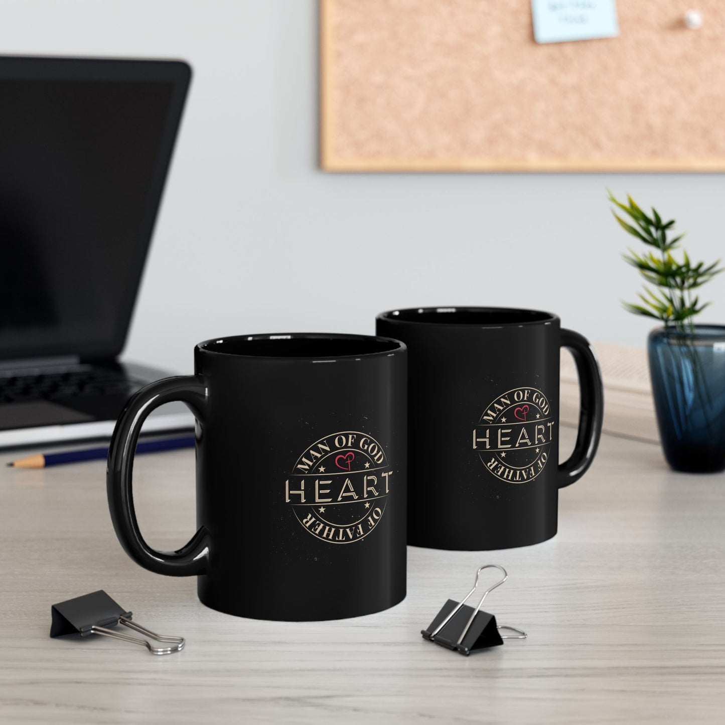 Man of God Heart of Father Coffee Mug