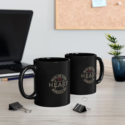 Man of God Heart of Father Coffee Mug