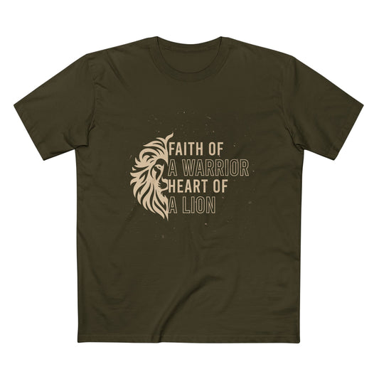 Faith of a Warrior Heart of a Lion T-shirt