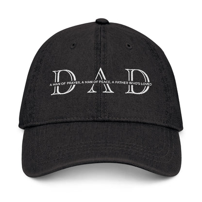 Dad, Man of Prayer Denim Hat