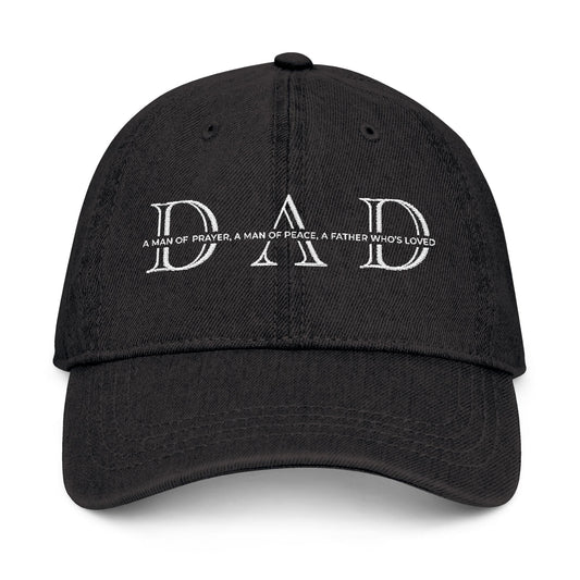 Dad, Man of Prayer Denim Hat