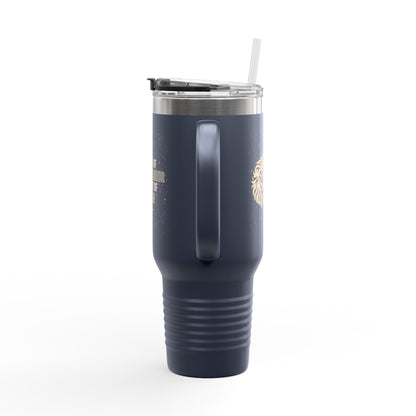 Faith of a Warrior Heart of a Lion Travel Mug
