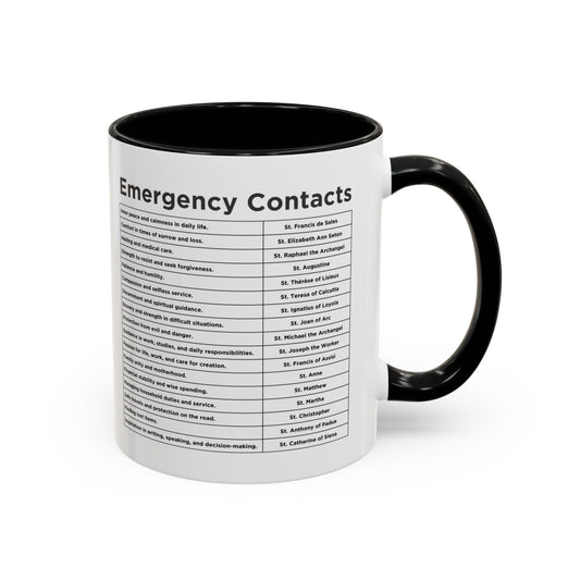 "Emergency Contacts" Coffee Mug