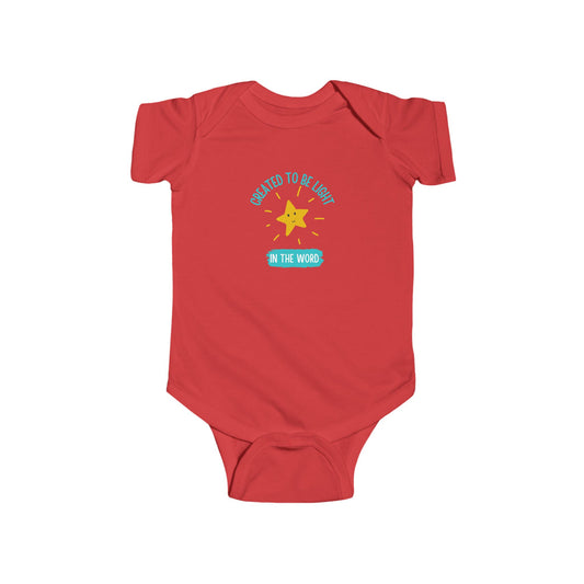 Created To Be Light In The World - Baby Bodysuit