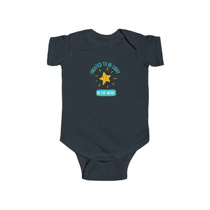 Created To Be Light In The World - Baby Bodysuit