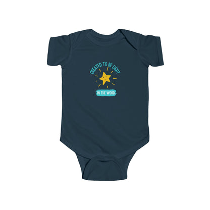 Created To Be Light In The World - Baby Bodysuit