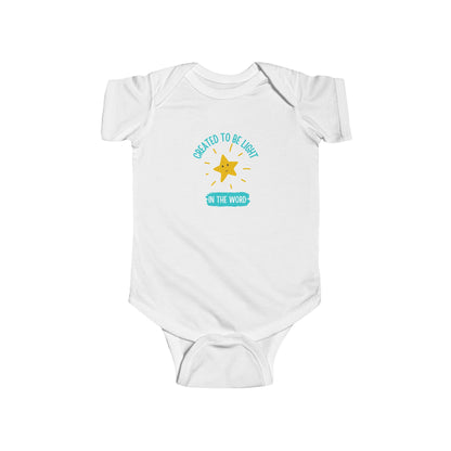 Created To Be Light In The World - Baby Bodysuit