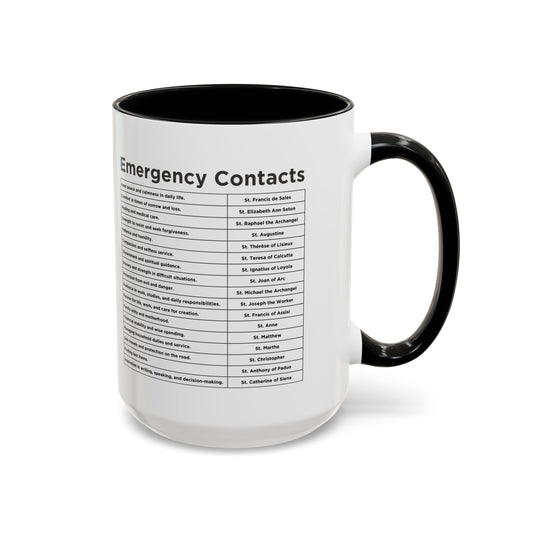 "Emergency Contacts" Coffee Mug