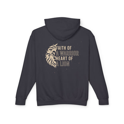 Faith of a Warrior Heart of a Lion Hoodie